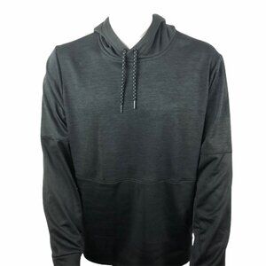 LAYER8  Men's Black Hoodie "Qwick Dry" Gray Hoodie Sweatshirt Sz XL